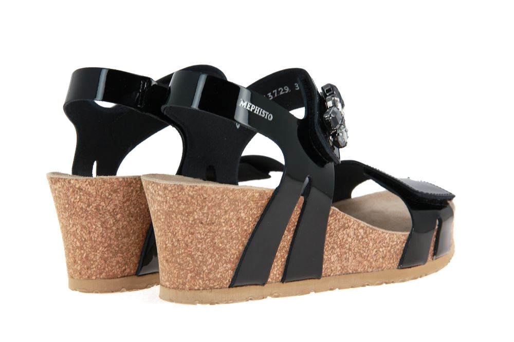 Mephisto Sandale LOTTIE BLACK VERNIS LUNEL (42)