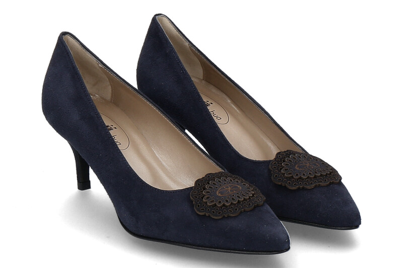 Dirndl + Bua Pumps ZIEGENVELOUR DUNKELBLAU (38½) Dirndl + Bua Pumps ZIEGENVELOUR DUNKELBLAU (38½)