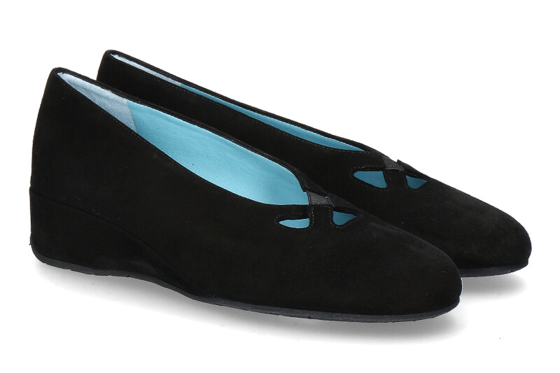 Thierry Rabotin Keilballerina ZETA CAMOSCIO NERO (43) Thierry Rabotin Keilballerina ZETA CAMOSCIO NERO (43)