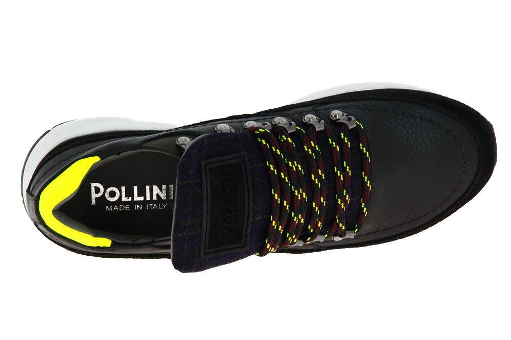 Pollini Sneaker AUGUST MIX NERO BLU GIALLO (45)