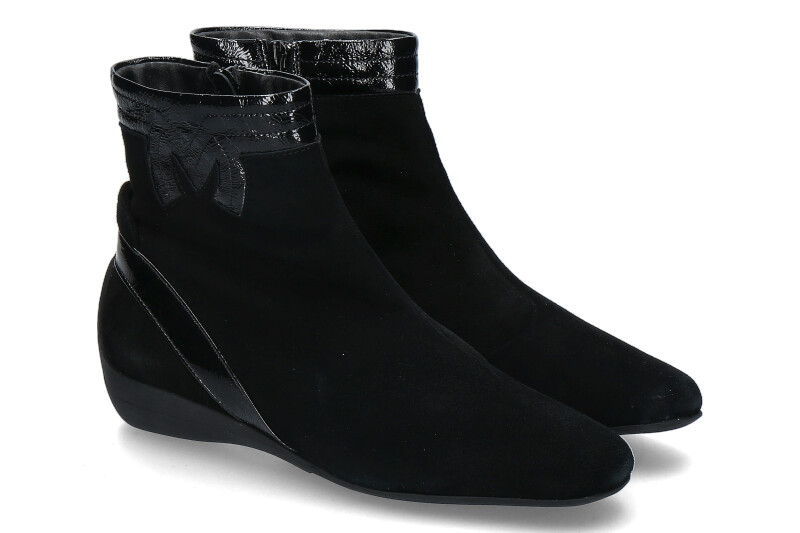 Mania Stiefelette CAMOSCIO NERO