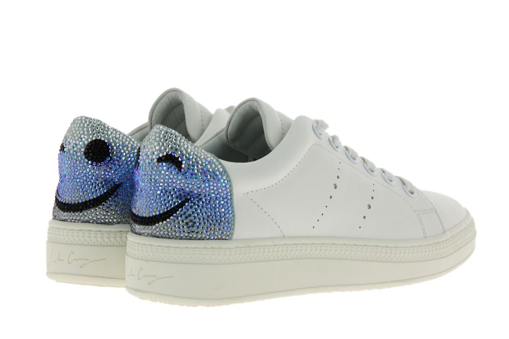 Lola Cruz Sneaker SMILEY BIANCO CELESTE  (38)