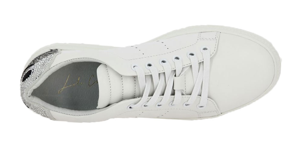 Lola Cruz Sneaker SMILEY PLATA SILVER (37 )