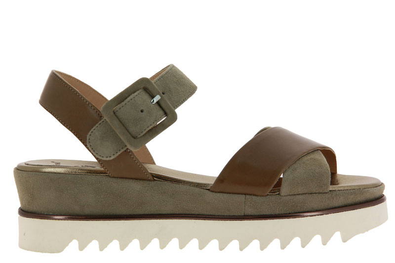 Luca Grossi Sandale CAMOSCIO KAKI (38)