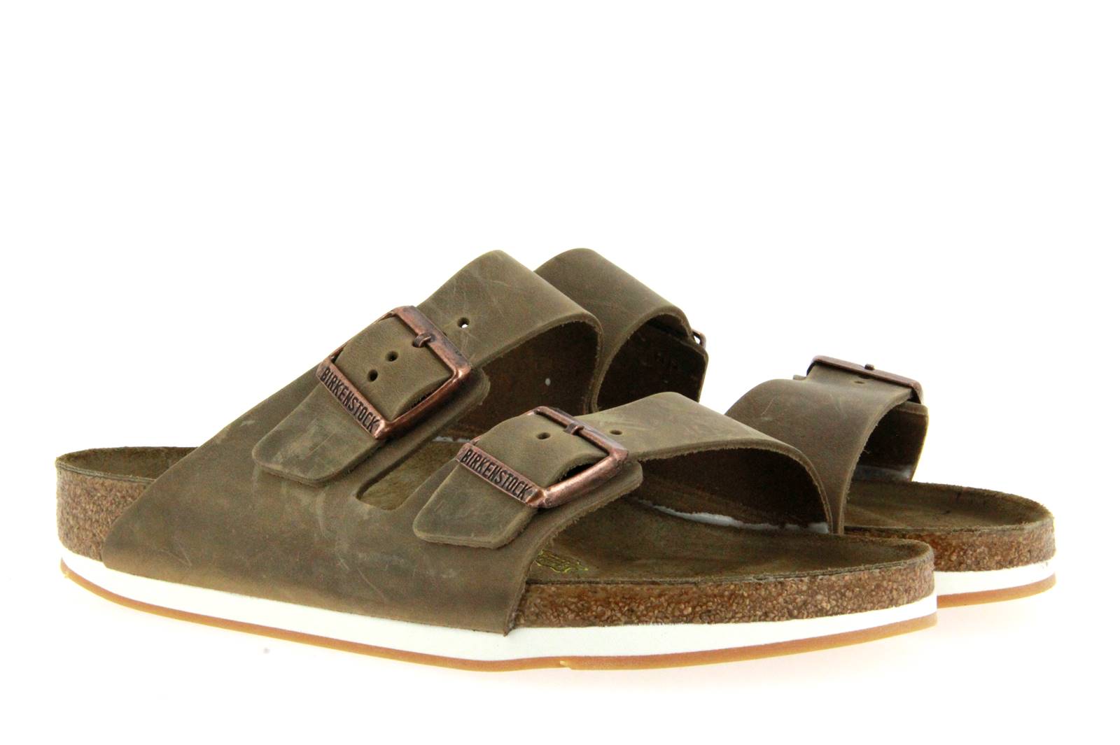Birkenstock Pantolette ARIZONA NORMAL FETTLEDER TABACCO BROWN (41)