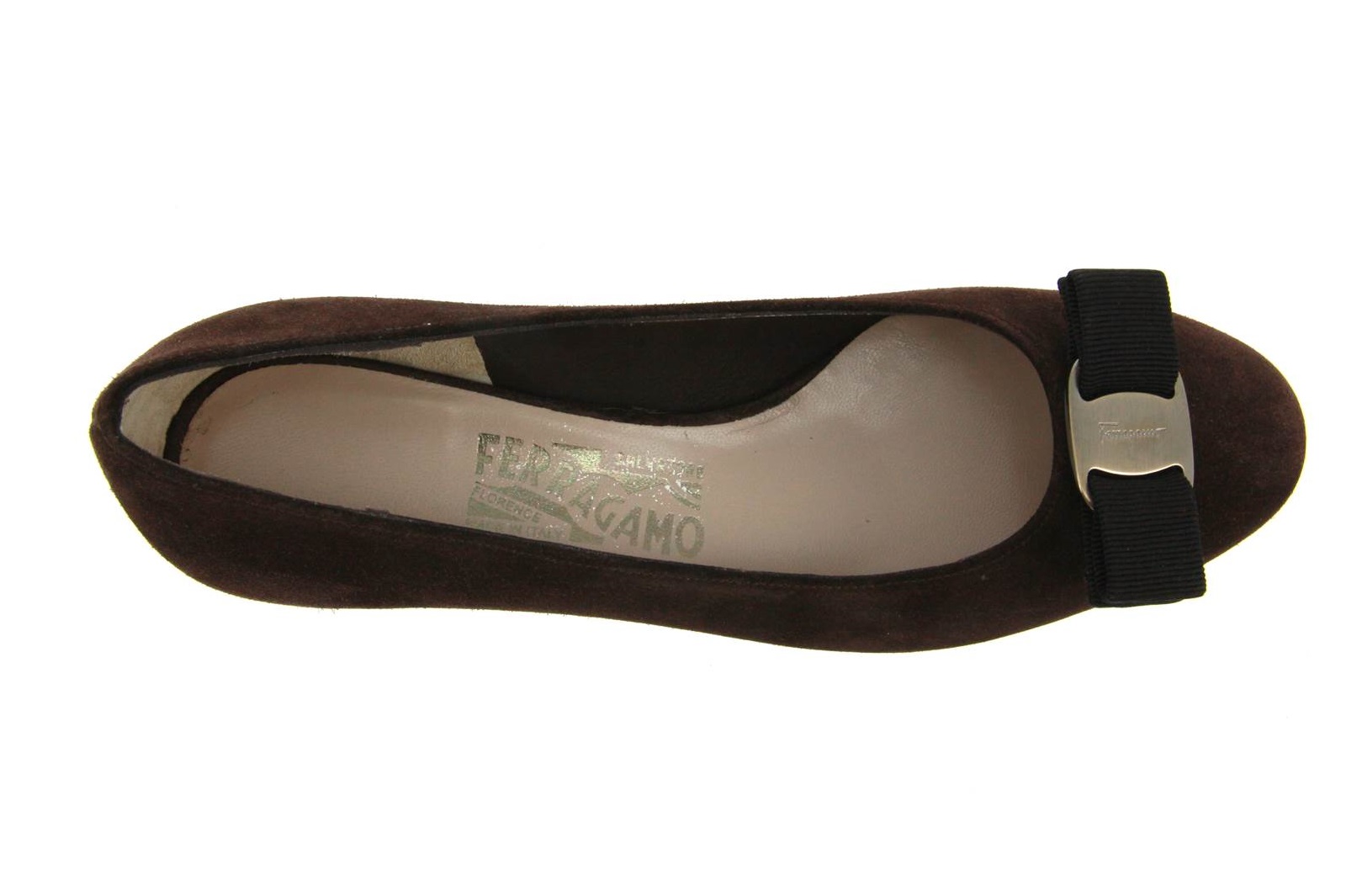 Salvatore Ferragamo Pumps VARA CAMOSCIO MORO (39½)