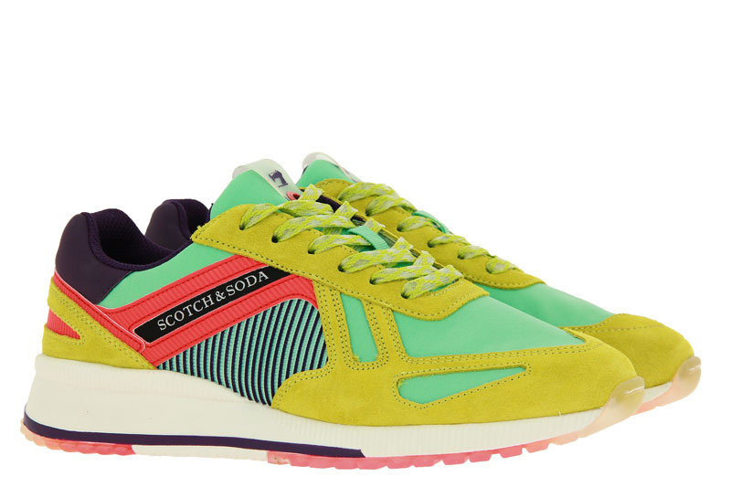 Scotch & Soda Sneaker VIVEX SUEDE NYLON YELLOW MULTI (43)