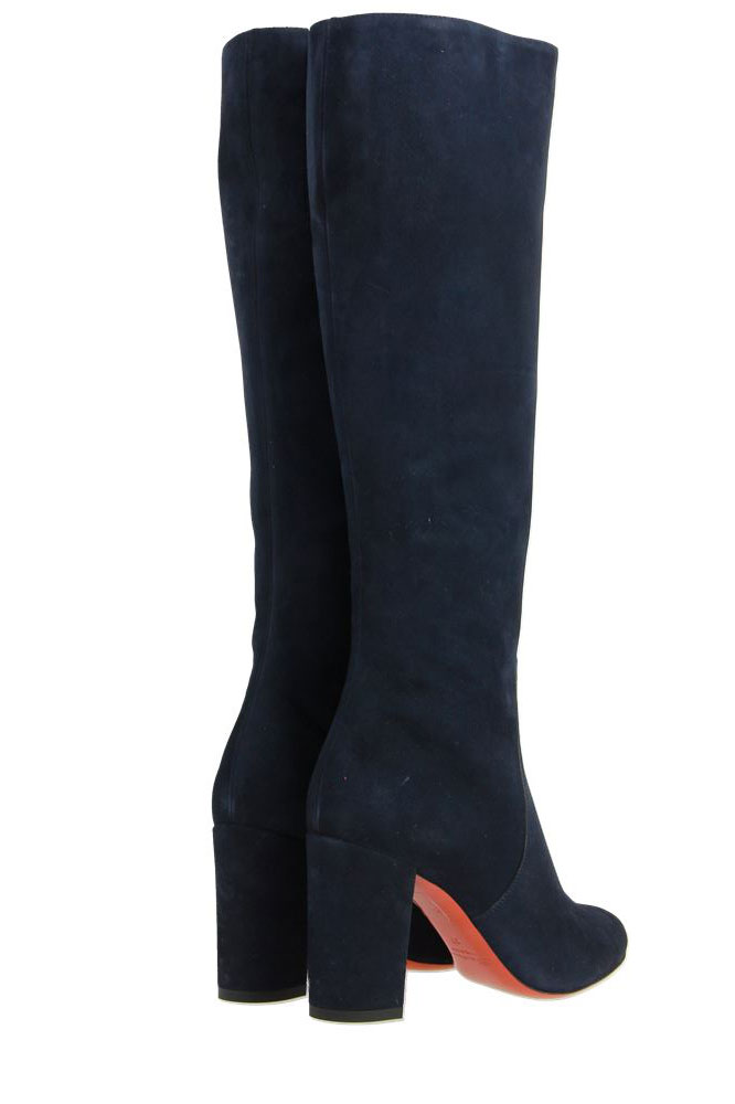 Santoni Stiefel VELOURSLEDER BLAU (37½)