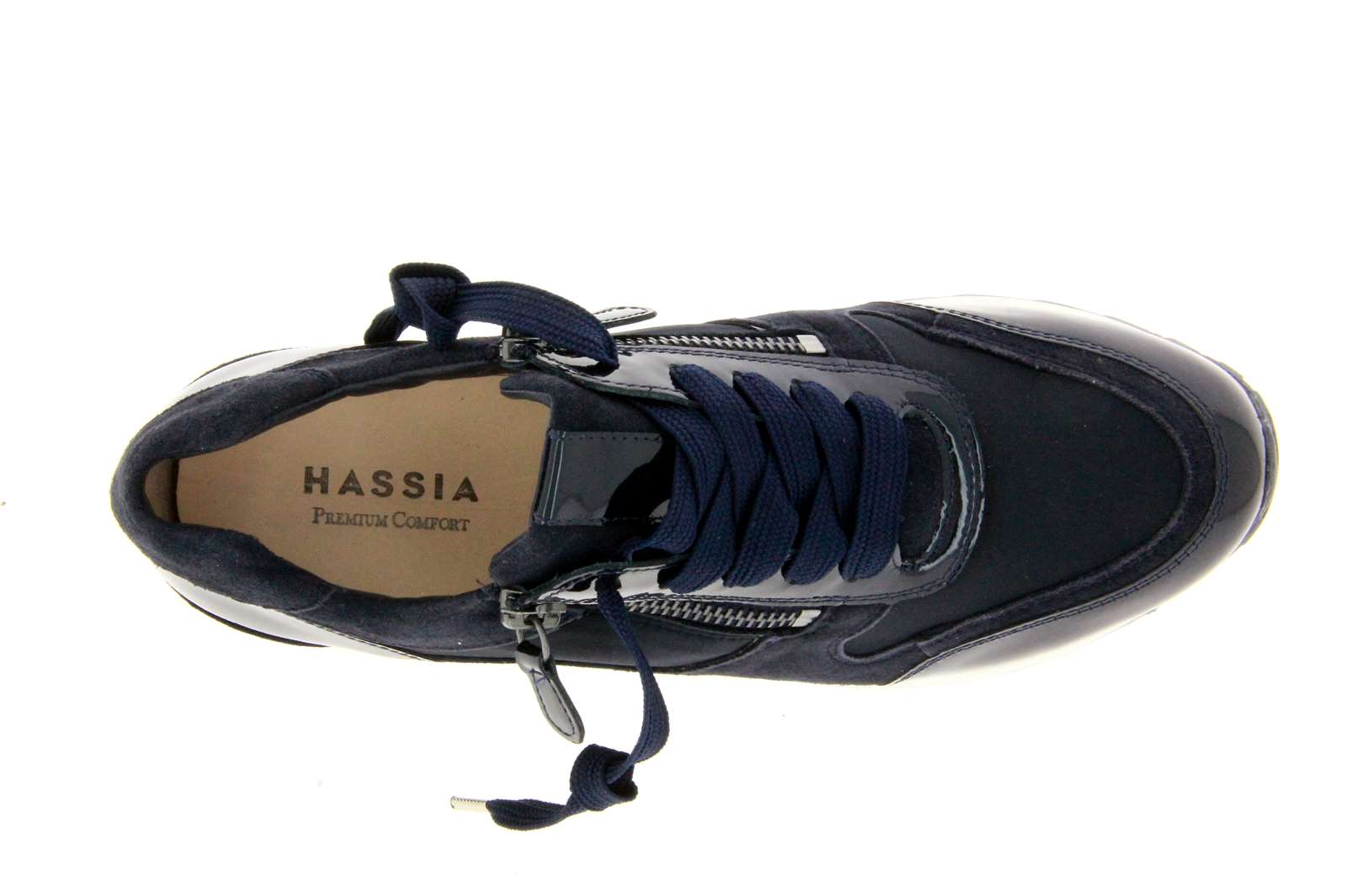 Hassia Sneaker BARCELONA H-WEITE DORELACK OCEAN (41)