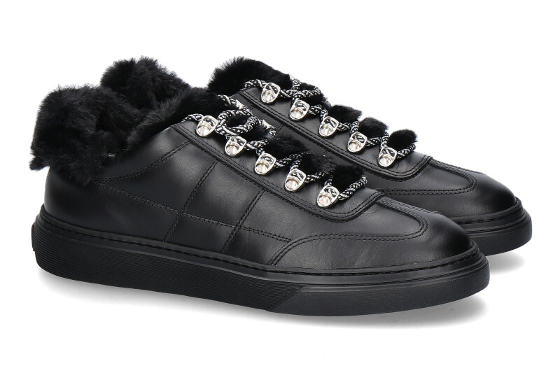 Hogan Sneaker ALLACCIATO BASSO H STITCHING NERO (40)