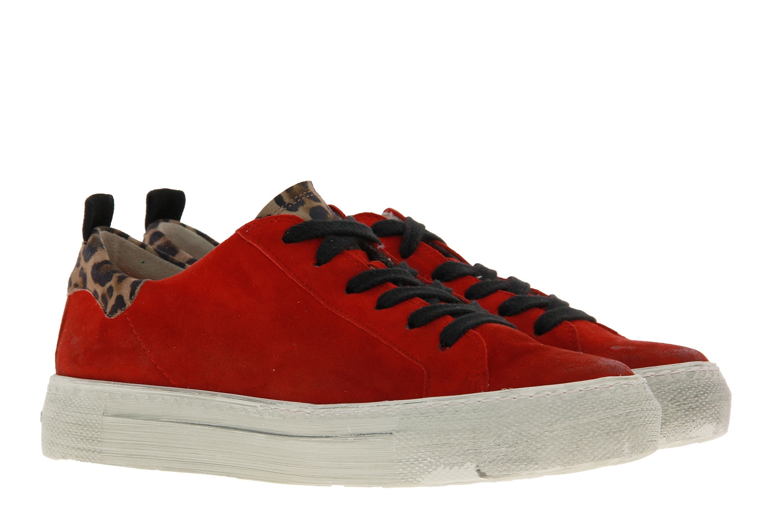 Paul Green Sneaker SAMTZIEGE LEOPARDINO RED CAMEL (37 )