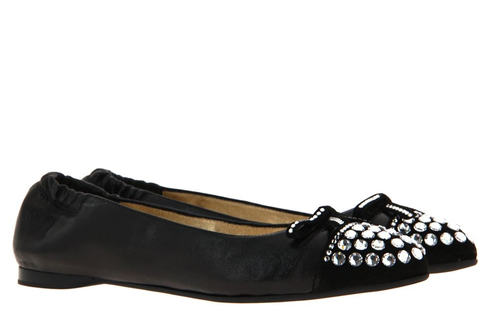 ScarpaRossa Ballerina CAMOSCIO NERO ALASKA NERO CRYSTAL (37½)