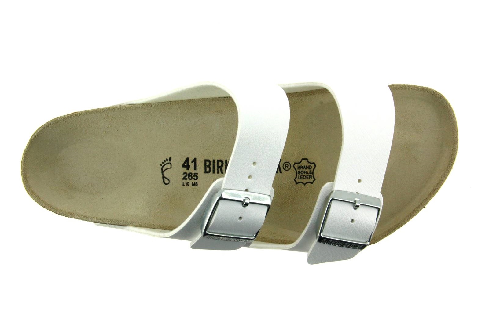 Birkenstock Pantolette ARIZONA NORMAL BIRKO-FLOR WEISS (48)