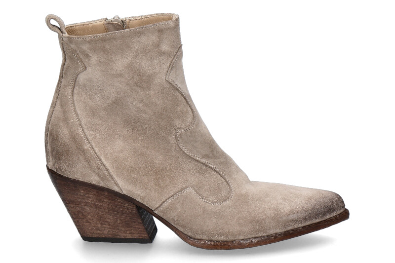 Elena Iachi Cowboy- Bootie VELOUR WASH- corda