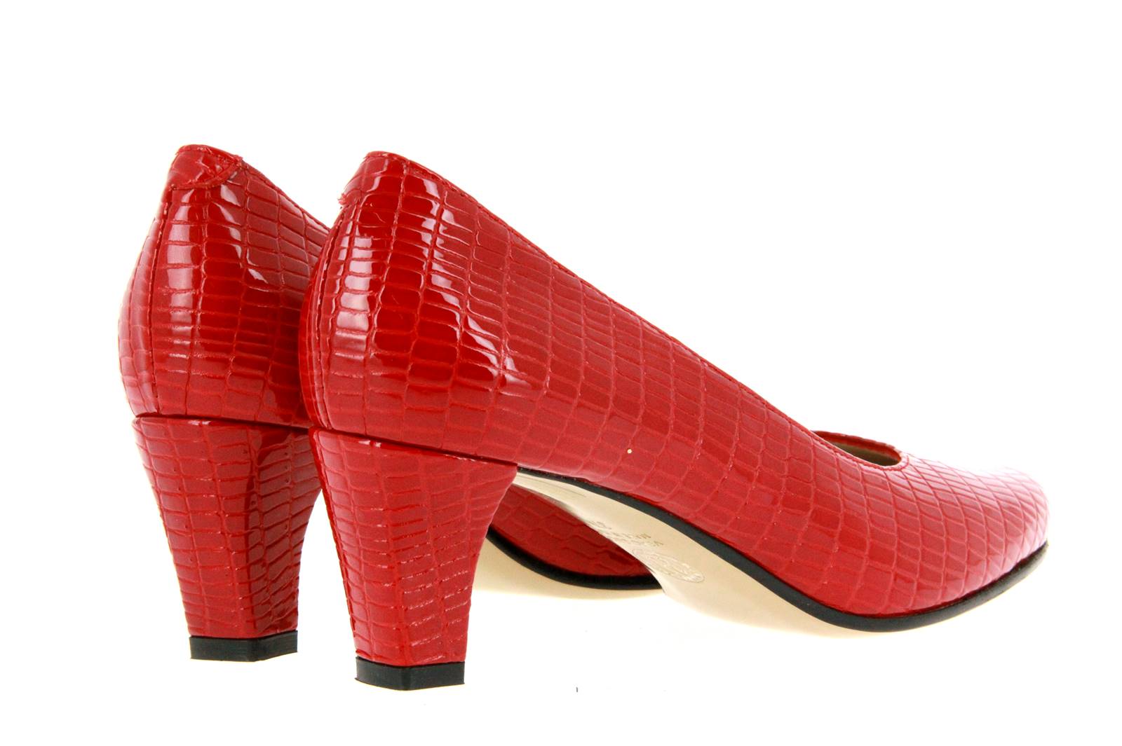 Donna Laura Pumps COCCO VERNICE ROSSO (37 )