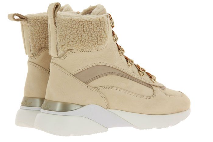 Hogan Stiefelette gefüttert ACTIVE ONE TRONCHETTO BEIGE (40)