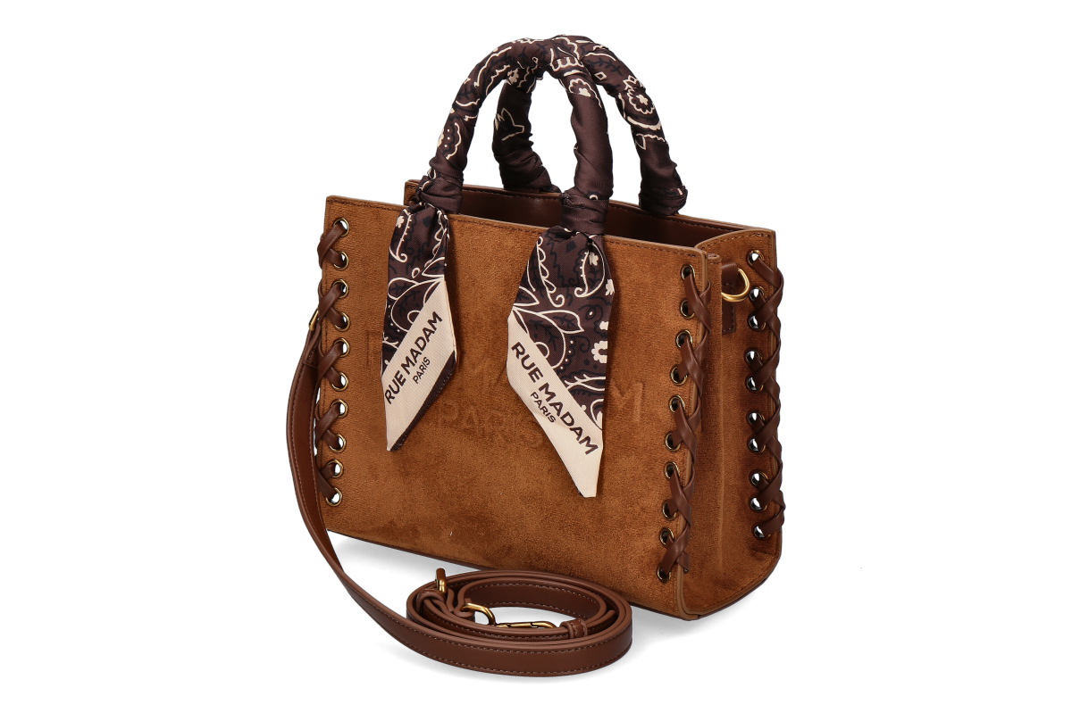 Rue Madam Tasche APACHE MINI TOTE SUEDE- brown/braun