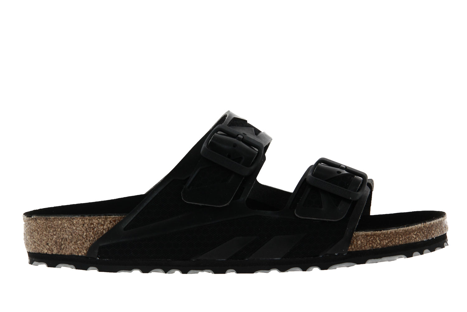 Birkenstock Pantolette NORMAL ARIZONA RUBBERIZED BLACK (44)
