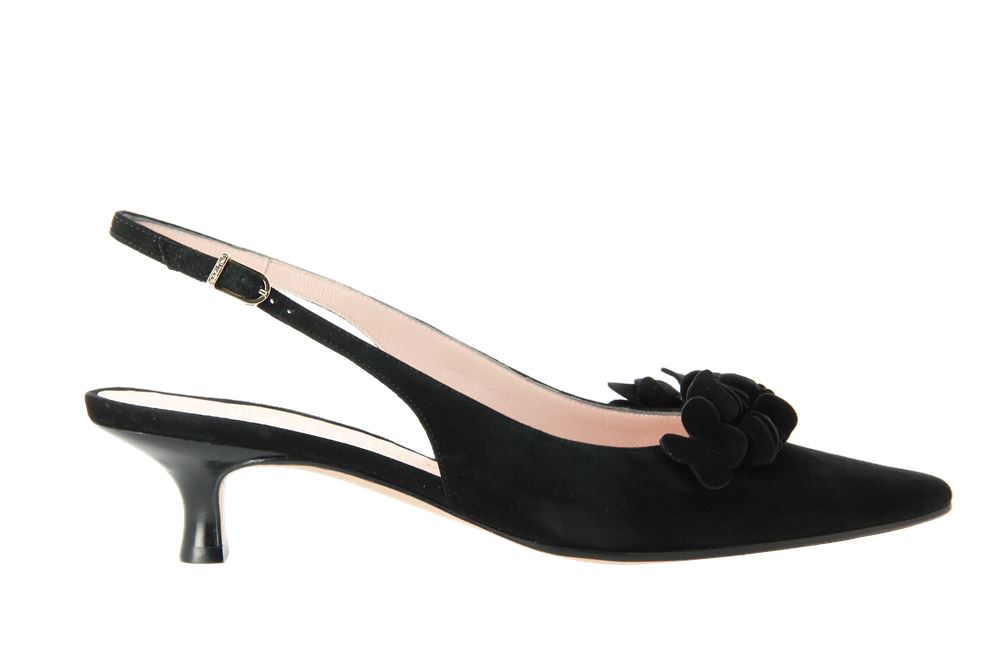 Unützer Slingpumps SANDALO DONNA CAMOSCIO VELUKID NERO (37 )