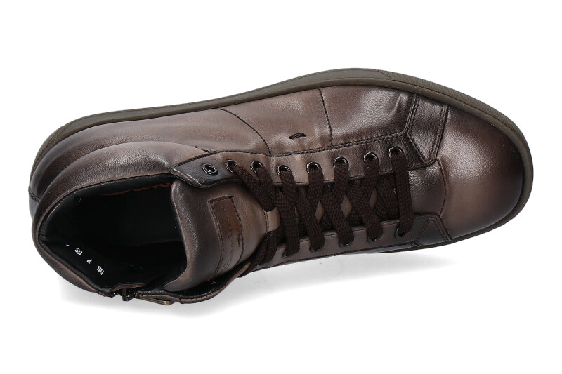 Santoni High Top Sneaker NAPPA BROWN (44)