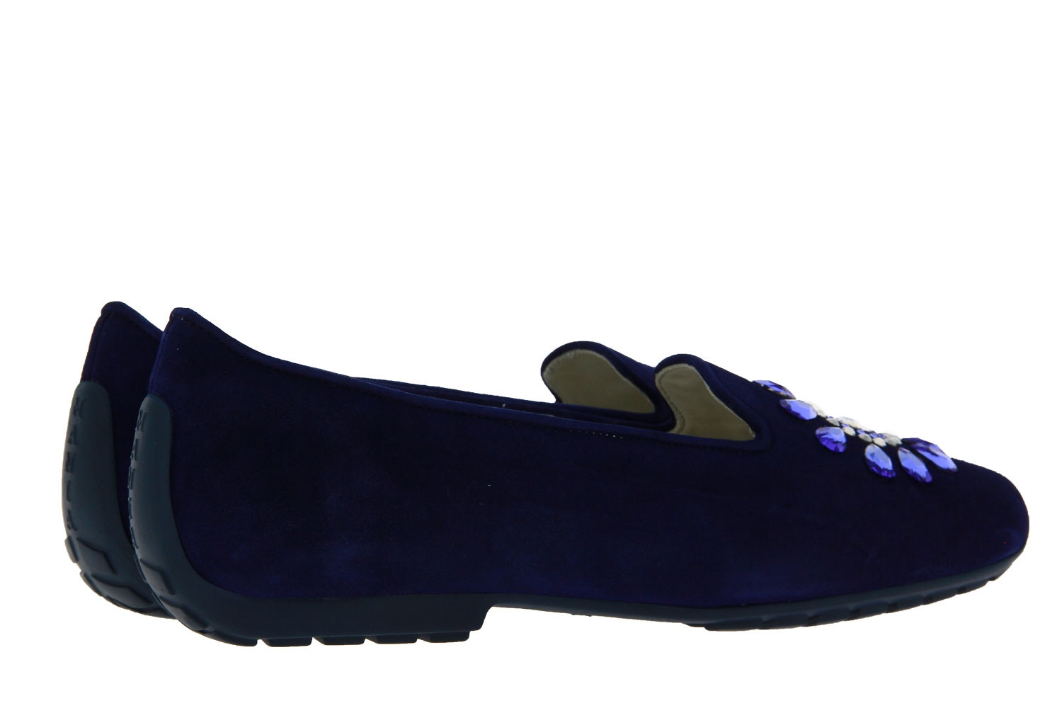 Mania Slipper CAMOSCIO OCEANO SWAROVSKI (36½)
