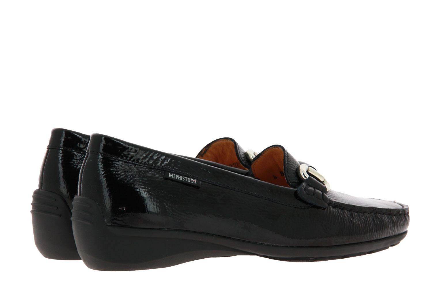 Mephisto Slipper NATALIA BLACK VERNIS FRIPE  (39)
