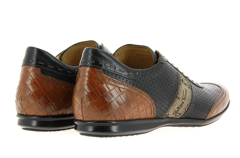 Galizio Torresi Slipper BUF. COGNAC NERO BUC-TE (41½)