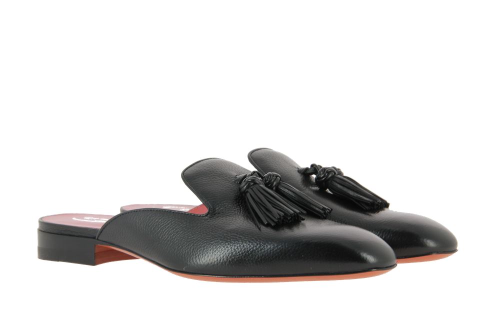 Santoni Pantolette CALF NERO (37 )