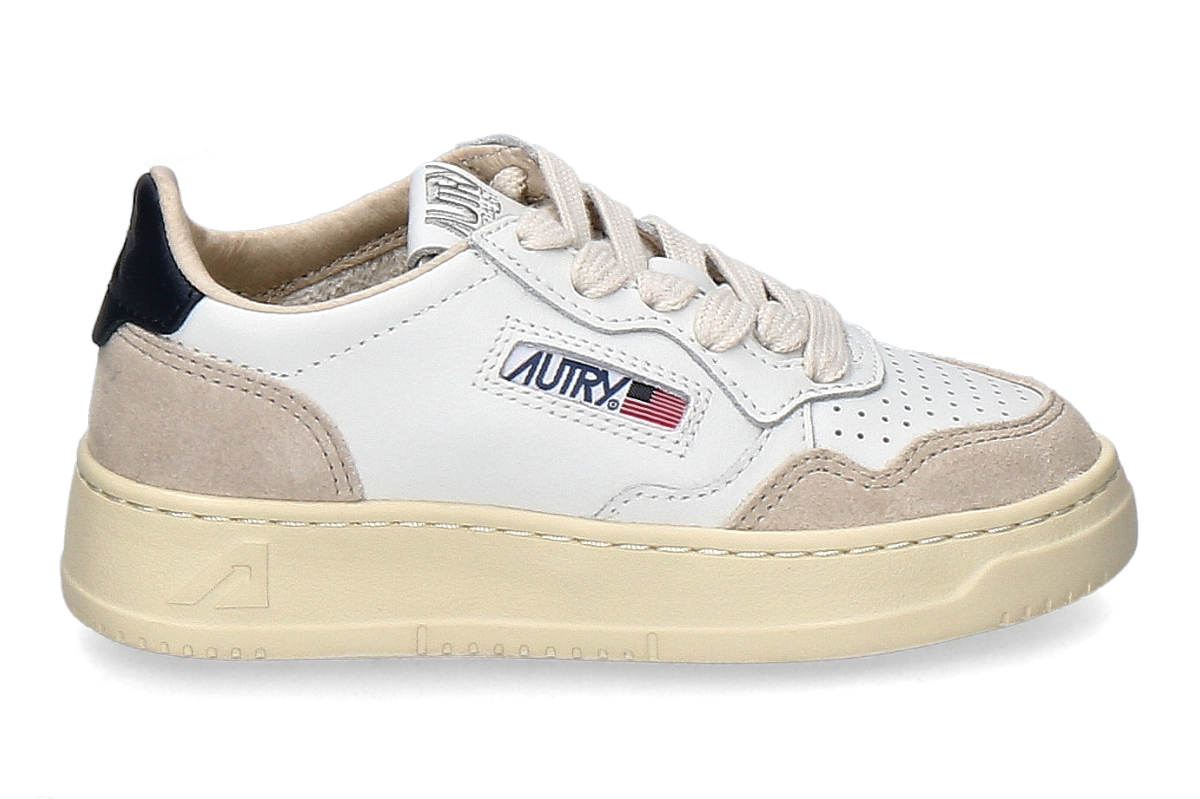 Autry Kinder- Sneaker MEDALIST LOW FS06- beige/ weiß/ blau