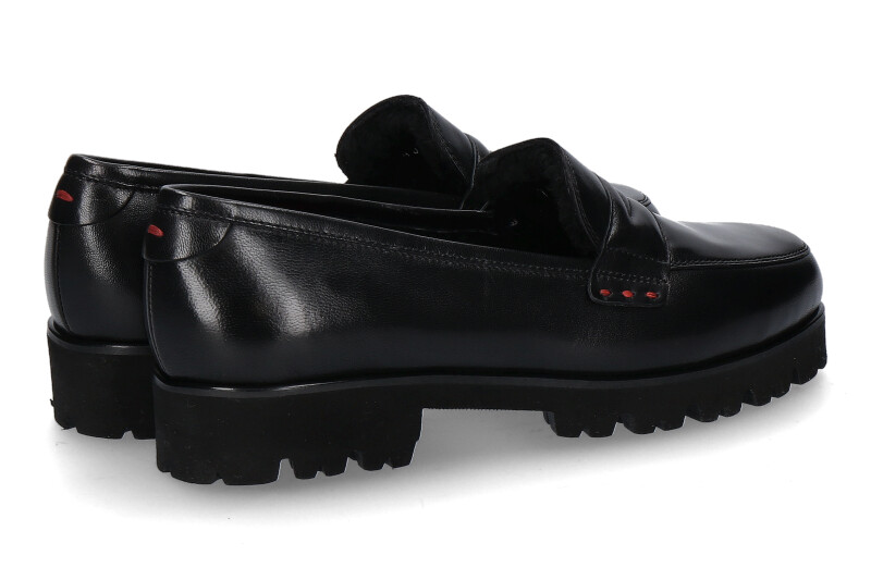 Pas de rouge Slipper gefüttert MARTA NAPPA NERO (36½)