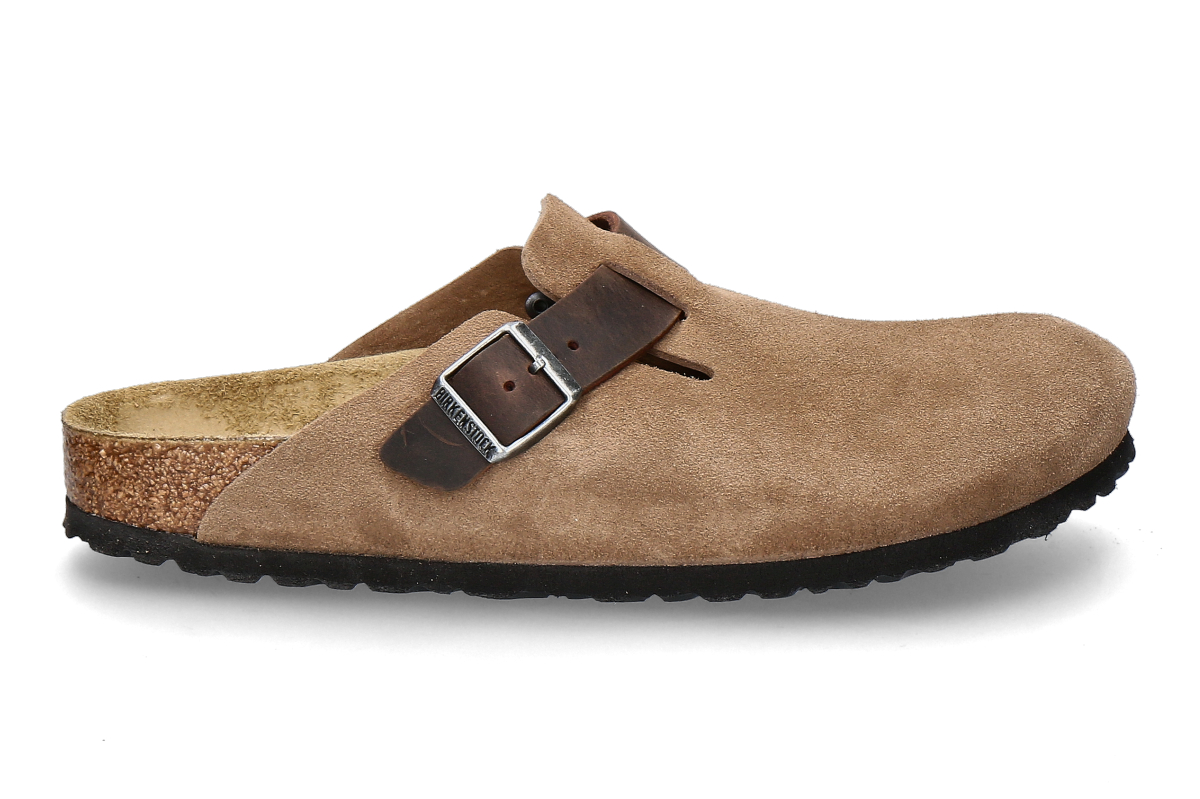 Birkenstock Herren- Clogs BOSTON SCHMAL- braun/ dark tea