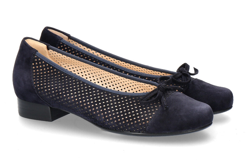 Hassia Ballerina BOLOGNA G-WEITE SAMTZIEGE BLUE (38½) Hassia Ballerina BOLOGNA G-WEITE SAMTZIEGE BLUE (38½)