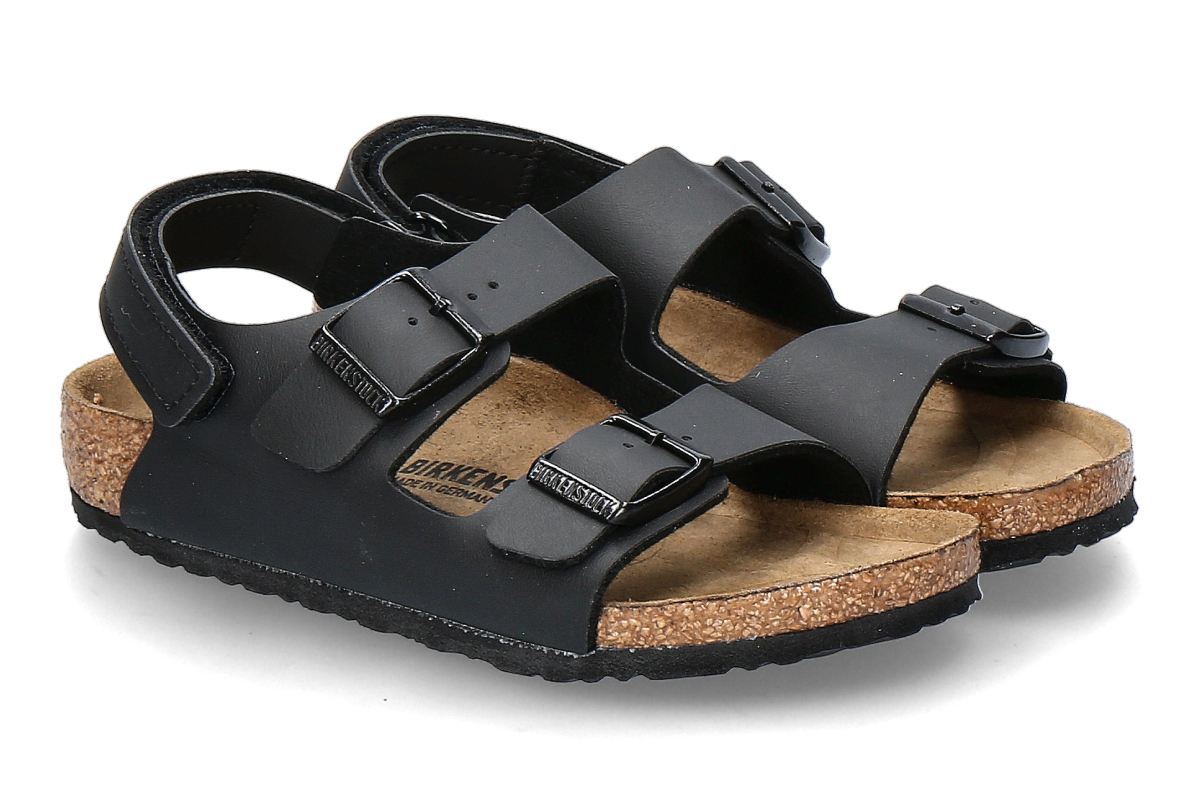 Birkenstock Kinder- Sandale MILANO BIRKO-FLOR SCHMAL- black/ schwarz
