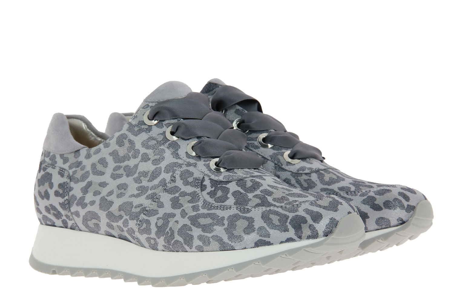 Hassia Sneaker MADRID K-WEITE LEO METAL LEDER SILBER (37 )