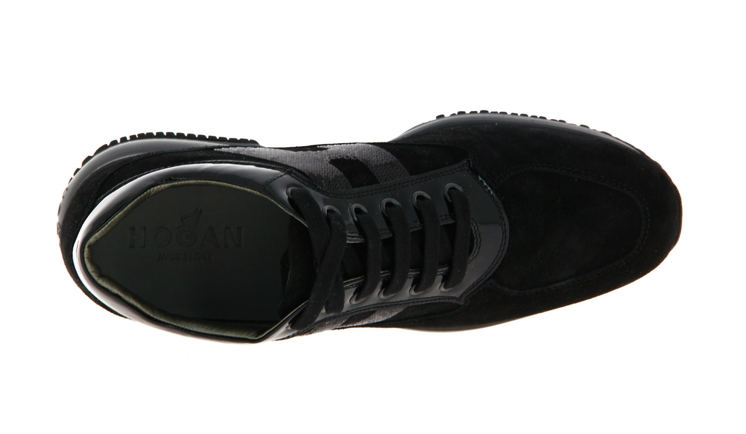 Hogan Sneaker INTERACTIVE MICROPAILLETS CASCATA NERO (40)