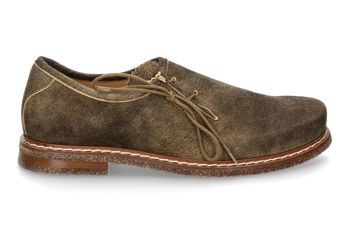 dirndl + bua Herren- Haferlschuh ANTIKBOCK- torf/ braun