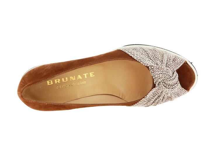 Brunate Peeptoe TELMA BRANDY BRONZO (38½)