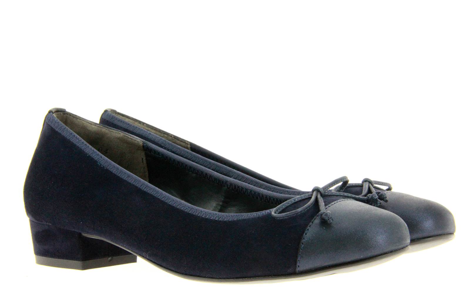 Paul Green Ballerina VELOUR METALLIC BLAU (42)