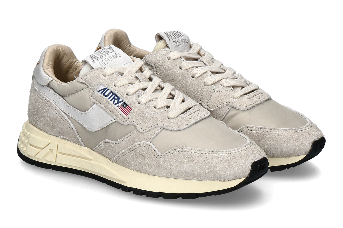 Autry Damen- Sneaker REELWIND NYLON NC36- white/ pelican beige