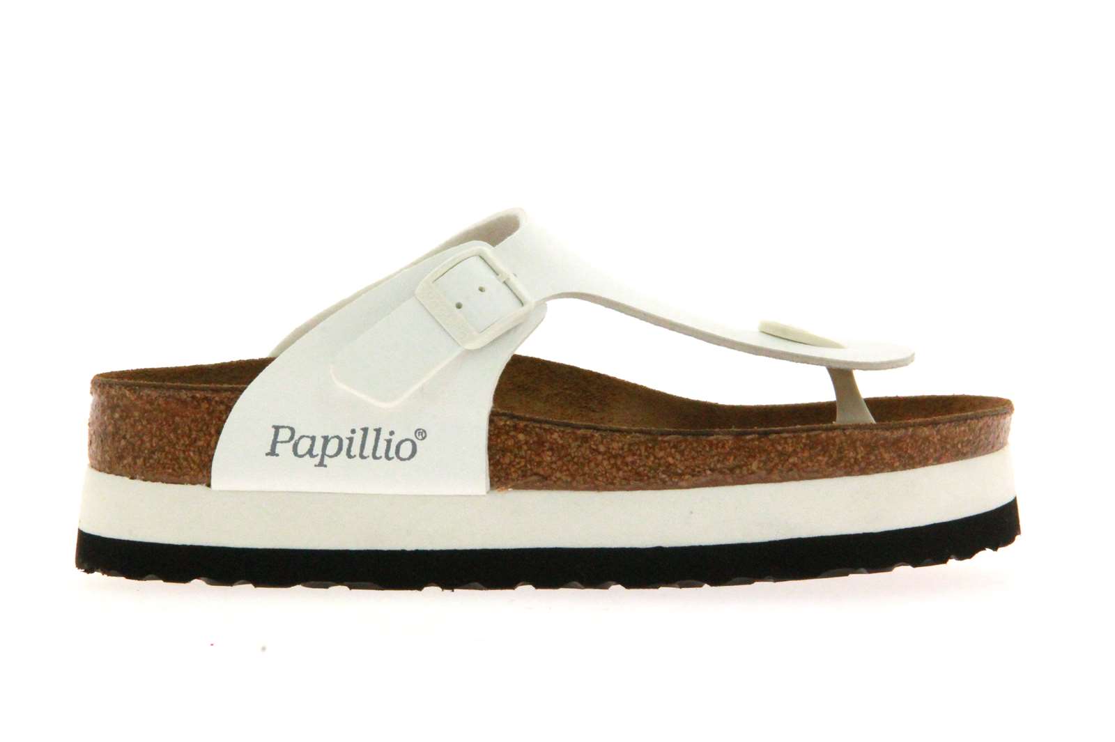 Papillio by Birkenstock Pantolette GIZEH NORMAL BIRKO-FLOR WHITE (37 )