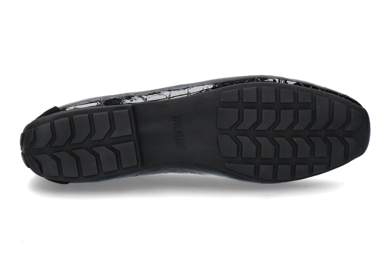 Mania Slipper gefüttert CAMOSCIO VERNICE NERO (36½)
