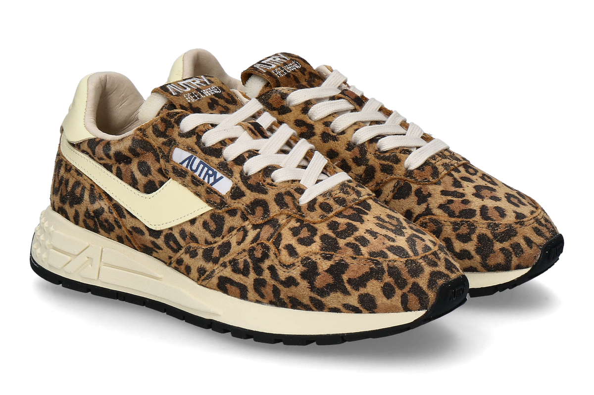 Autry Damen- Sneaker REELWIND SUEDE UJ02- leopard/ rutabaga
