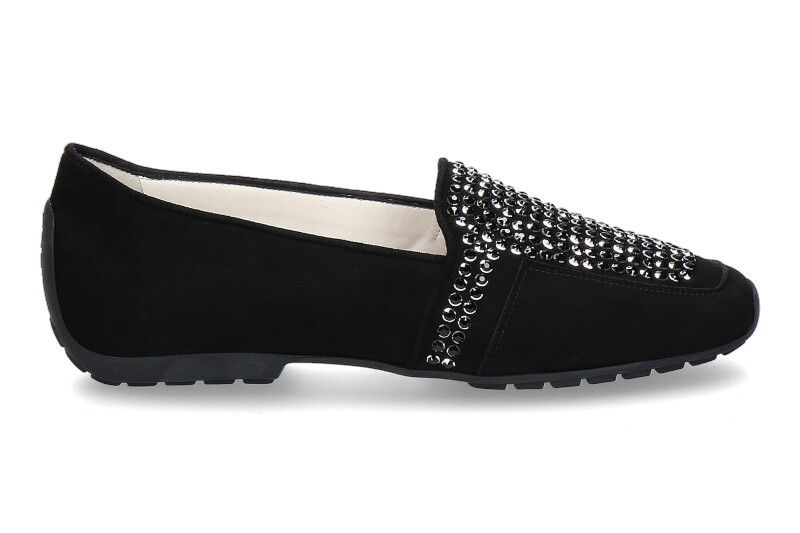 Mania Slipper CAMOSICO NERO SWAROVSKI (39½)