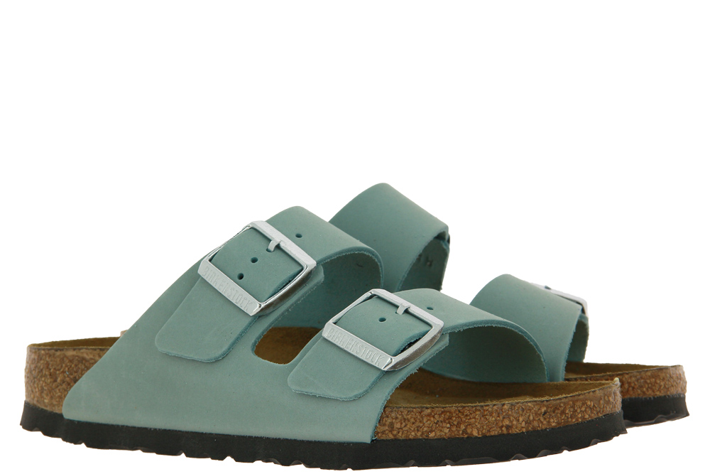 Birkenstock Pantolette ARIZONA SCHMALE WEITE NUBUK FADED AQUA 