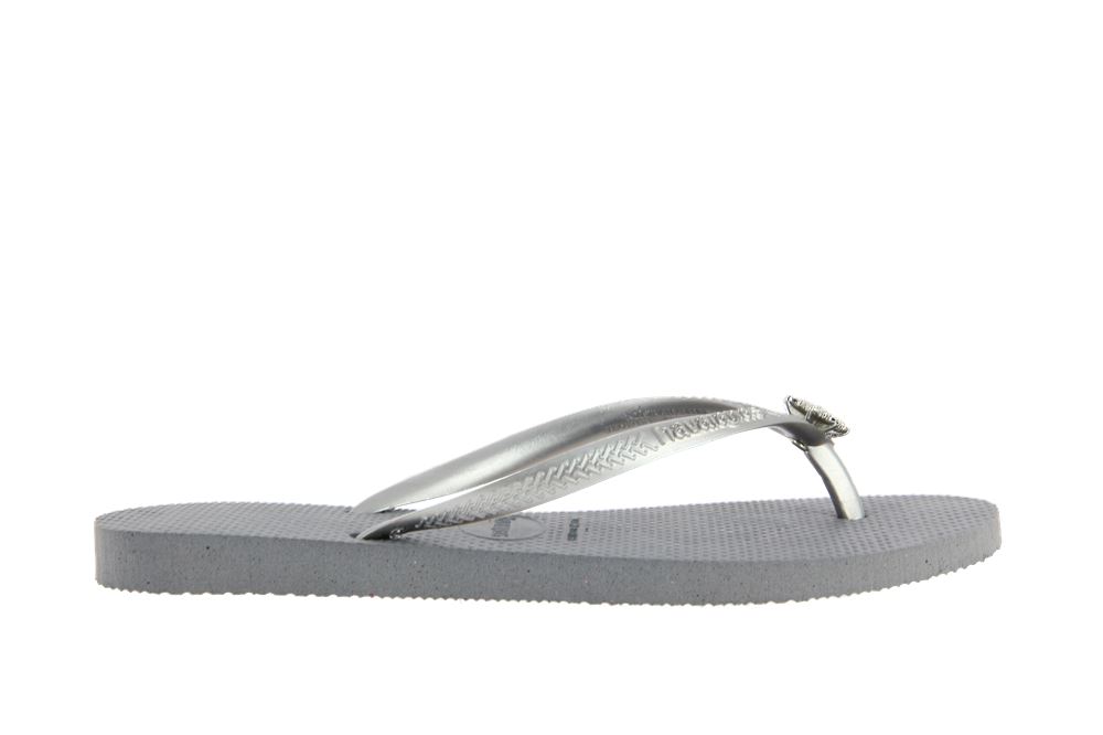 Havaianas Zehenstegsandale CRYSTAL POEM STEEL GRAY  (37-38)