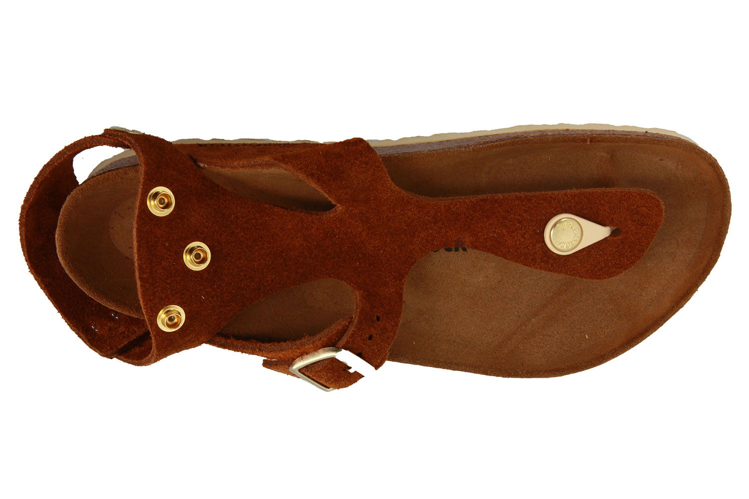 Birkenstock Sandale GIZEH HIGH NORMAL NUBUKLEDER MINK (41)