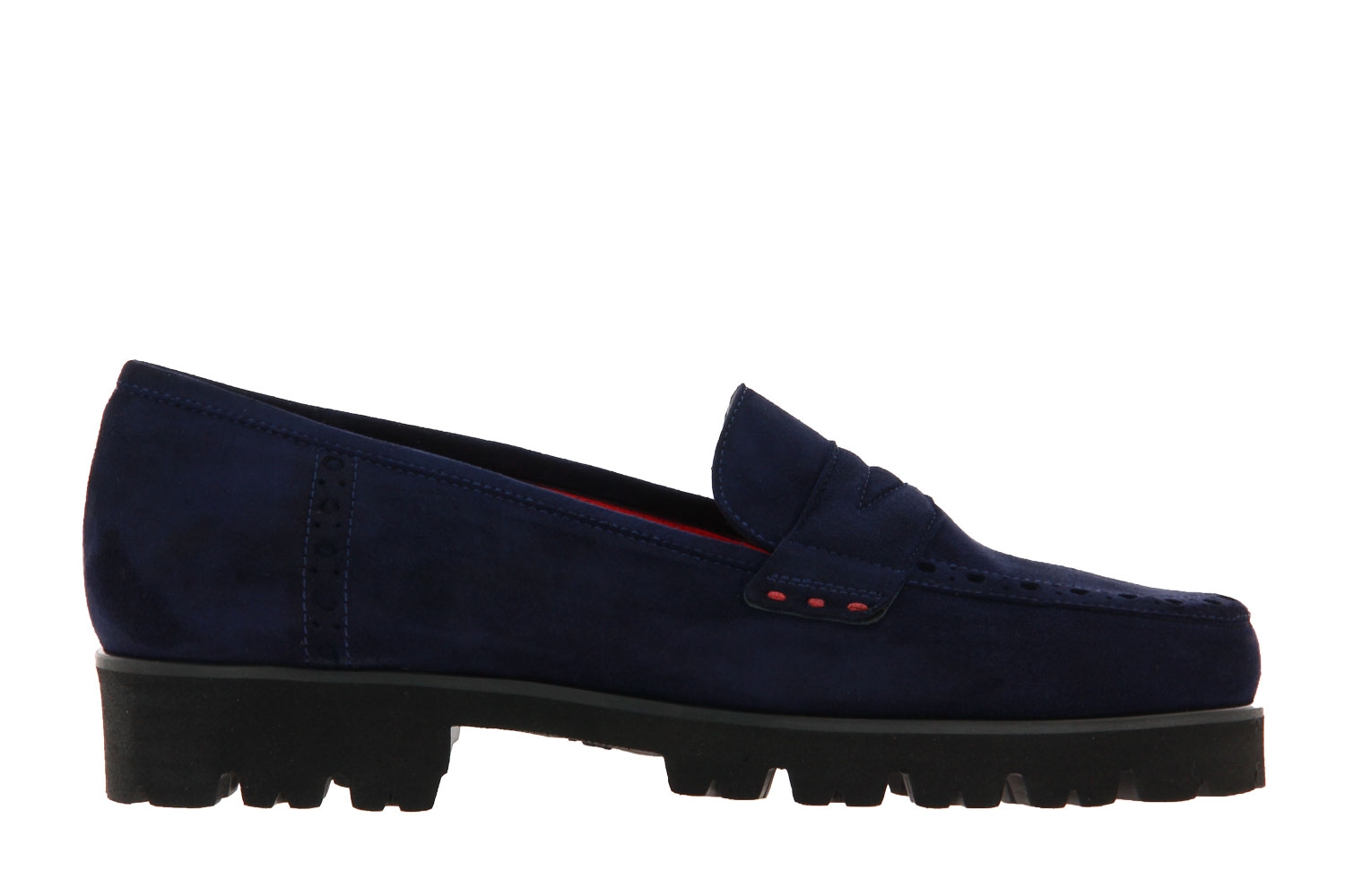 Pas de Rouge Slipper Marta Camoscio Blu (43)