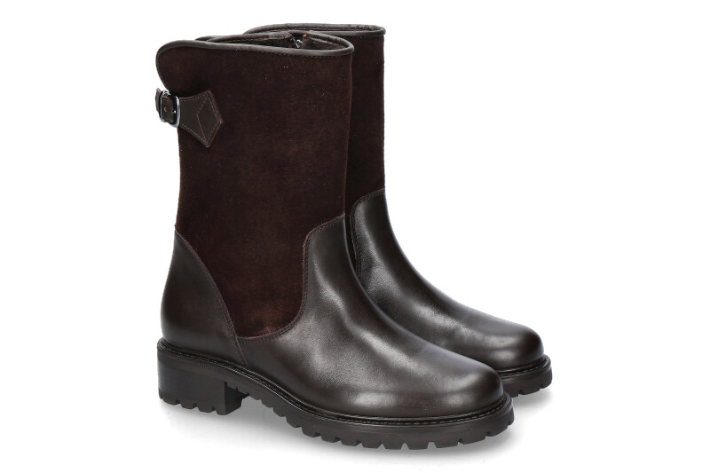 Diavolezza Boots gefüttert 441 VITELLO- dunkelbraun