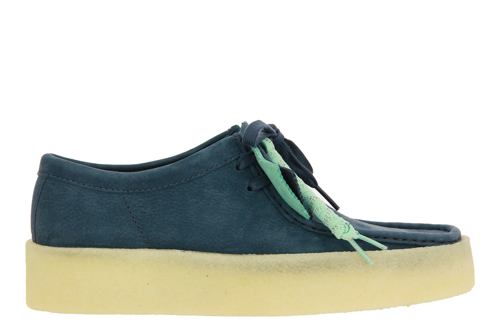 Clarks Schnürer WALLABEE CUP BLUE NUBUCK