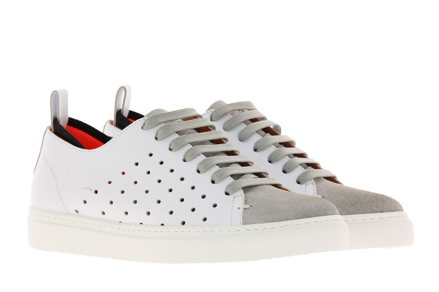Levius Sneaker RIVA HOLE CAMOSCIO BIANCO GHIACCIO (37 )